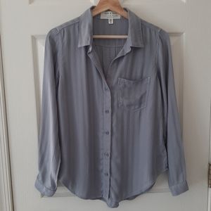 Cloth & Stone Slate Grace Buttondown Top Size XS